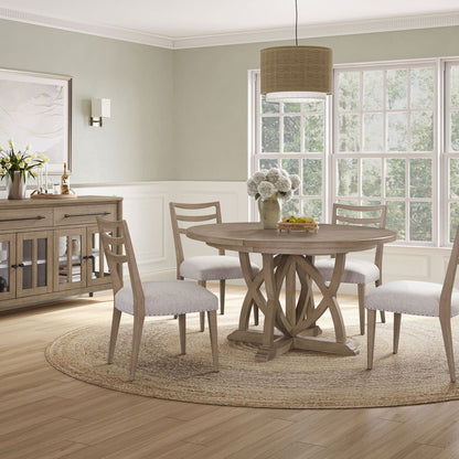 Ladderback Dining Chair Set of Ocean Color Finish