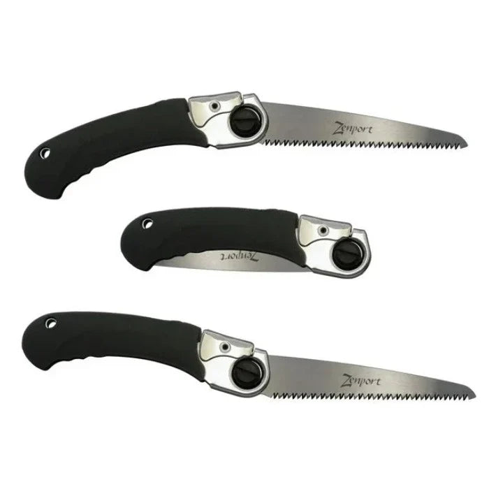 Zenport Pocket Boy folding pruning saws, black ergonomic handles with 5-inch blades, 3-pack on Tampa Home & Garden Store