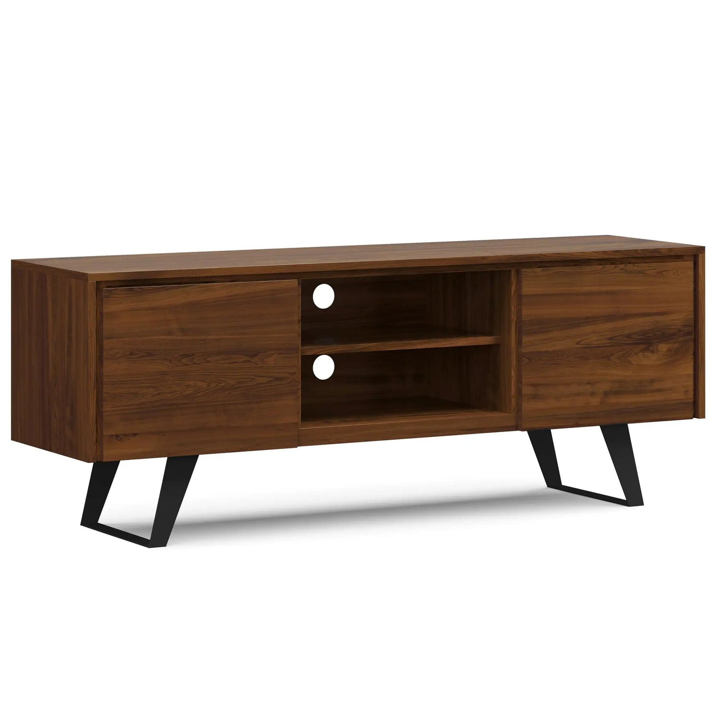 Lowry Handcrafted TV Media Stand With Doors