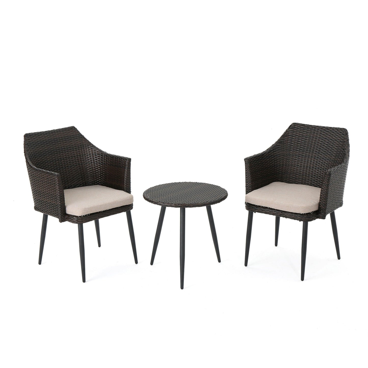 Kenneth 3 Piece Chat Set and Rattan Chairs