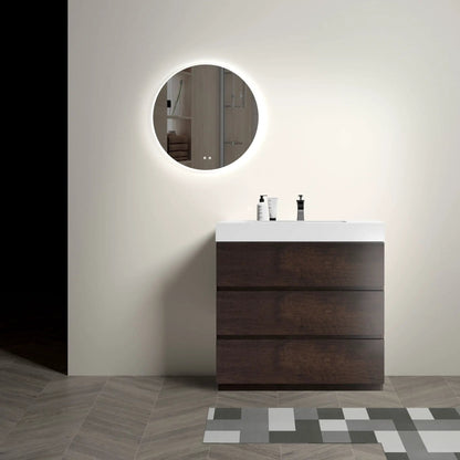 Alice Bathroom Vanity with Large Storage and Sink