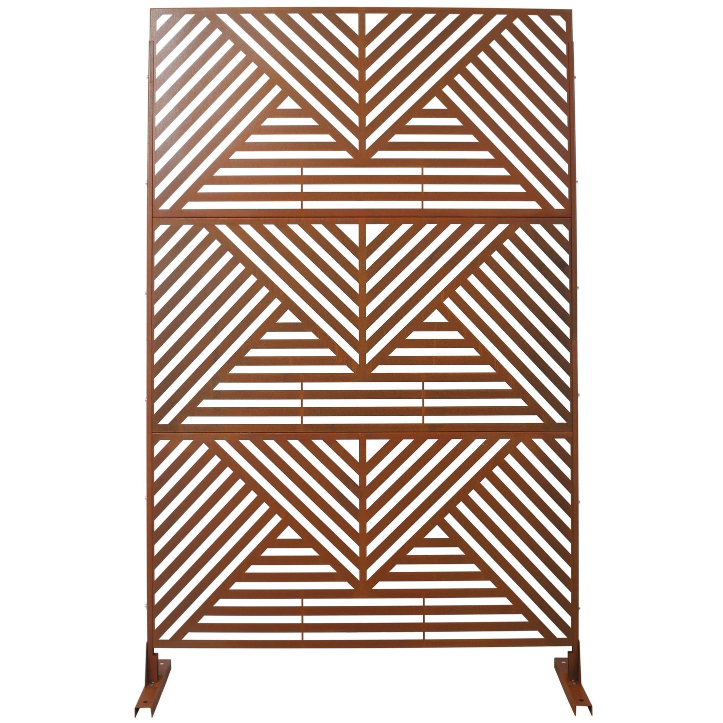 Freestanding Metal Privacy Screen and Stand
