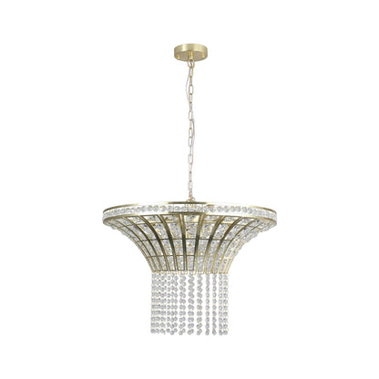 8-Light 23.6" Wide Crystal Waterfall Chandelier (Bulb Not Included)