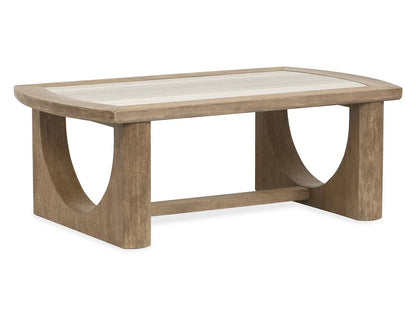 Bradford rectangular end table by Unique Piece Furniture; light two-tone top with curved legs on Tampa Home & Garden Store