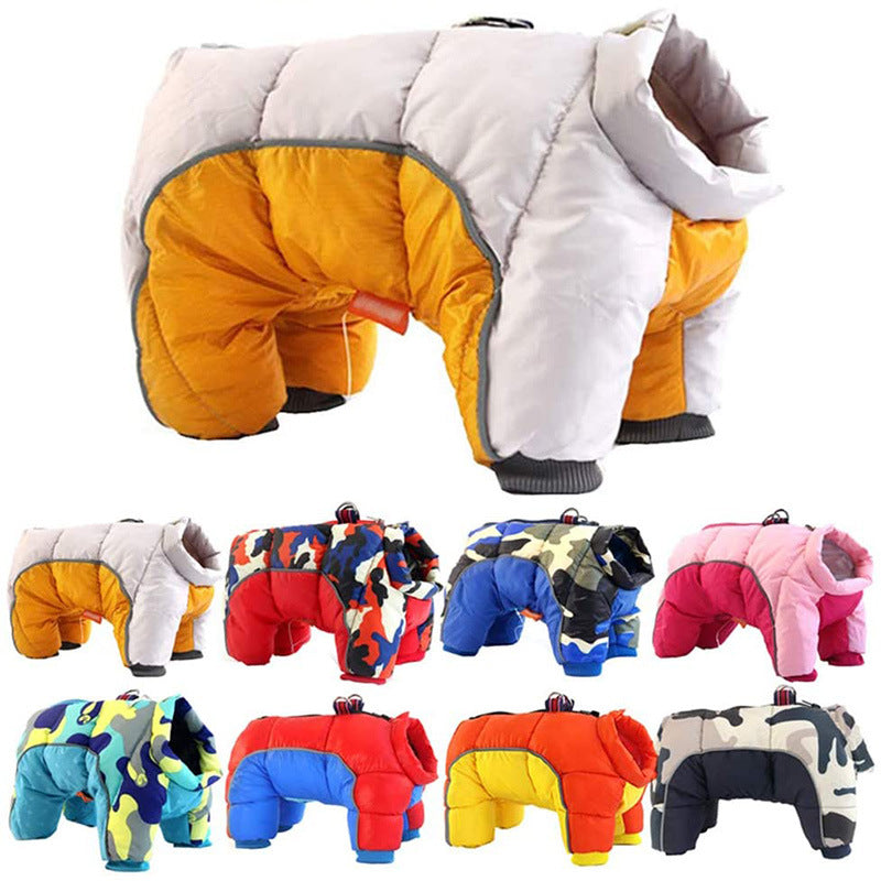 Pet Zen dog winter coat thick down jacket with teddy cotton lining, set of 10 in colors on Tampa Home & Garden Store