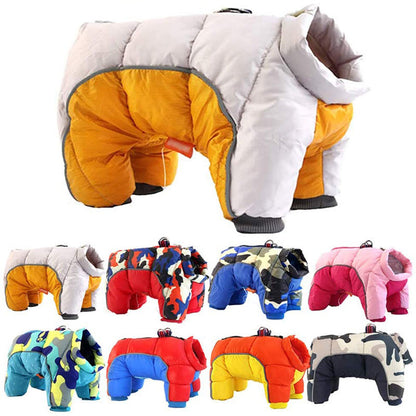 Pet Zen dog winter coat thick down jacket with teddy cotton lining, set of 10 in colors on Tampa Home & Garden Store