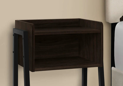 Accent Side Table, Reclaimed Wood Look, 2-Tier