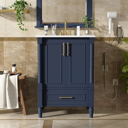 Bathroom Vanity With Ornate French Cylinder Legs