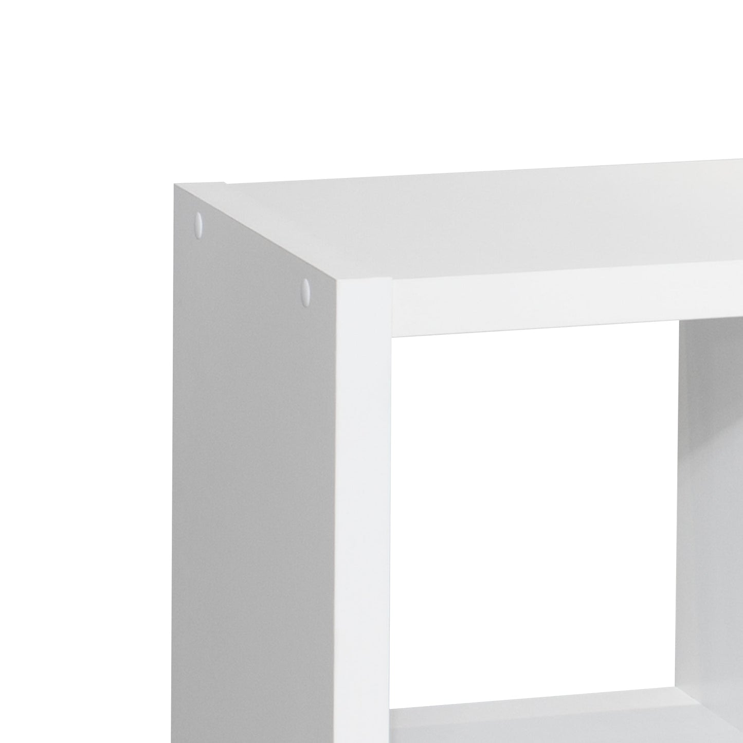 Smart Cube 8-Cube Organizer Storage with Opened Back Shelves 2 X 4 Cube Bookcase Book Shleves for Home Office (White) - Tampa Home & Garden Store