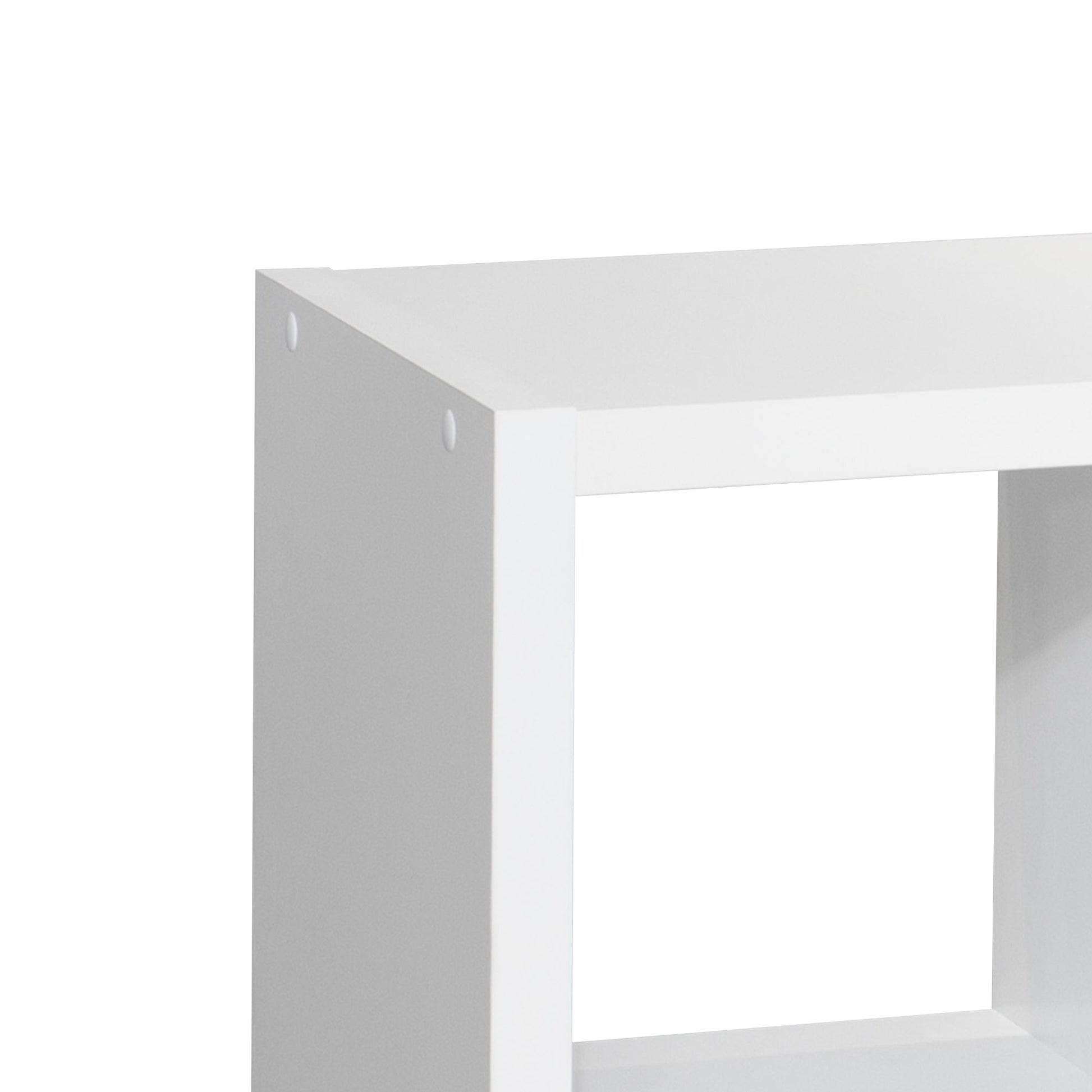 Smart Cube 8-Cube Organizer Storage with Opened Back Shelves 2 X 4 Cube Bookcase Book Shleves for Home Office (White) - Tampa Home & Garden Store