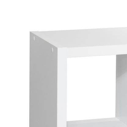 Smart Cube 8-Cube Organizer Storage with Opened Back Shelves 2 X 4 Cube Bookcase Book Shleves for Home Office (White) - Tampa Home & Garden Store
