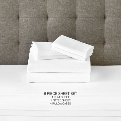 12 Piece Premium Comfort Bedding Pack white sheets neatly folded on a bed on Tampa Home & Garden Store