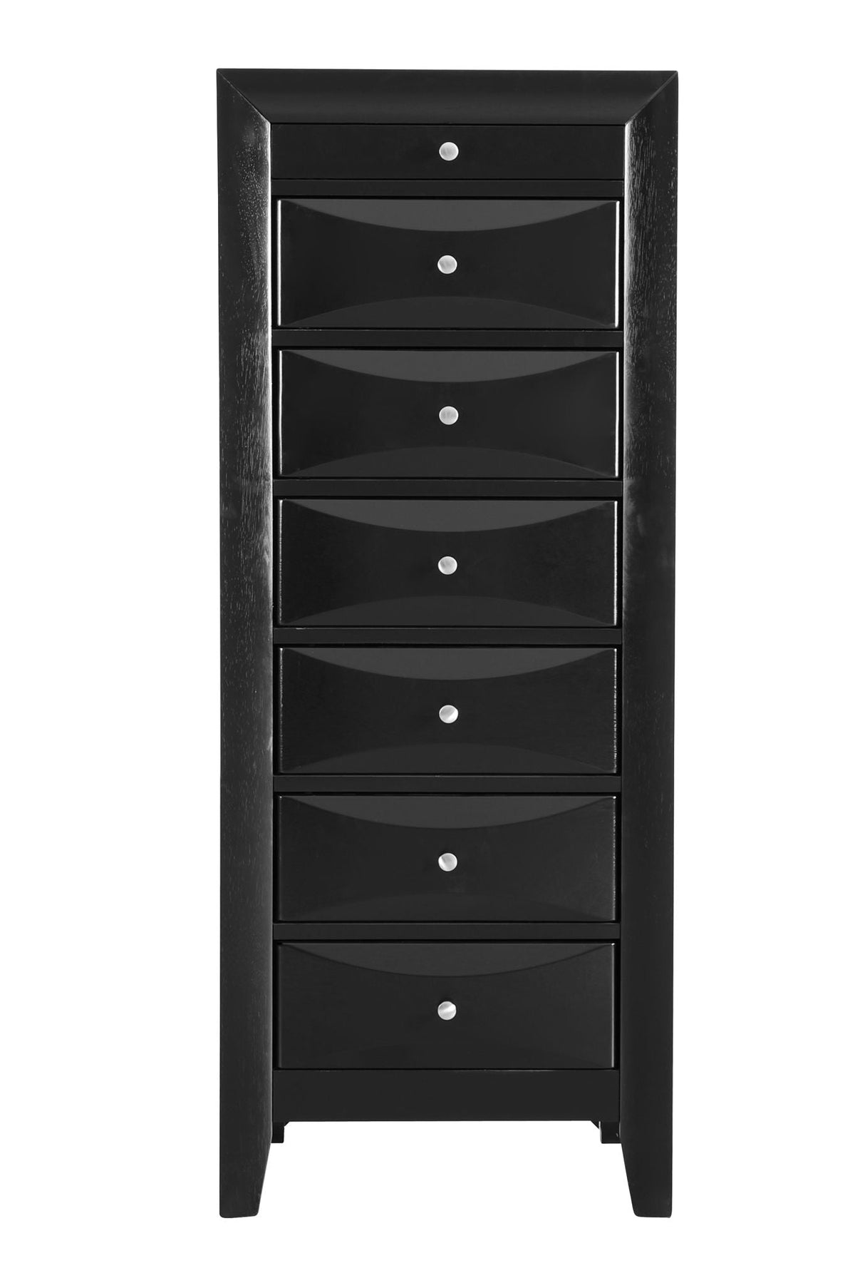 7-drawer lingerie chest in black with glossy fronts by HouseOfZazla on Tampa Home & Garden Store