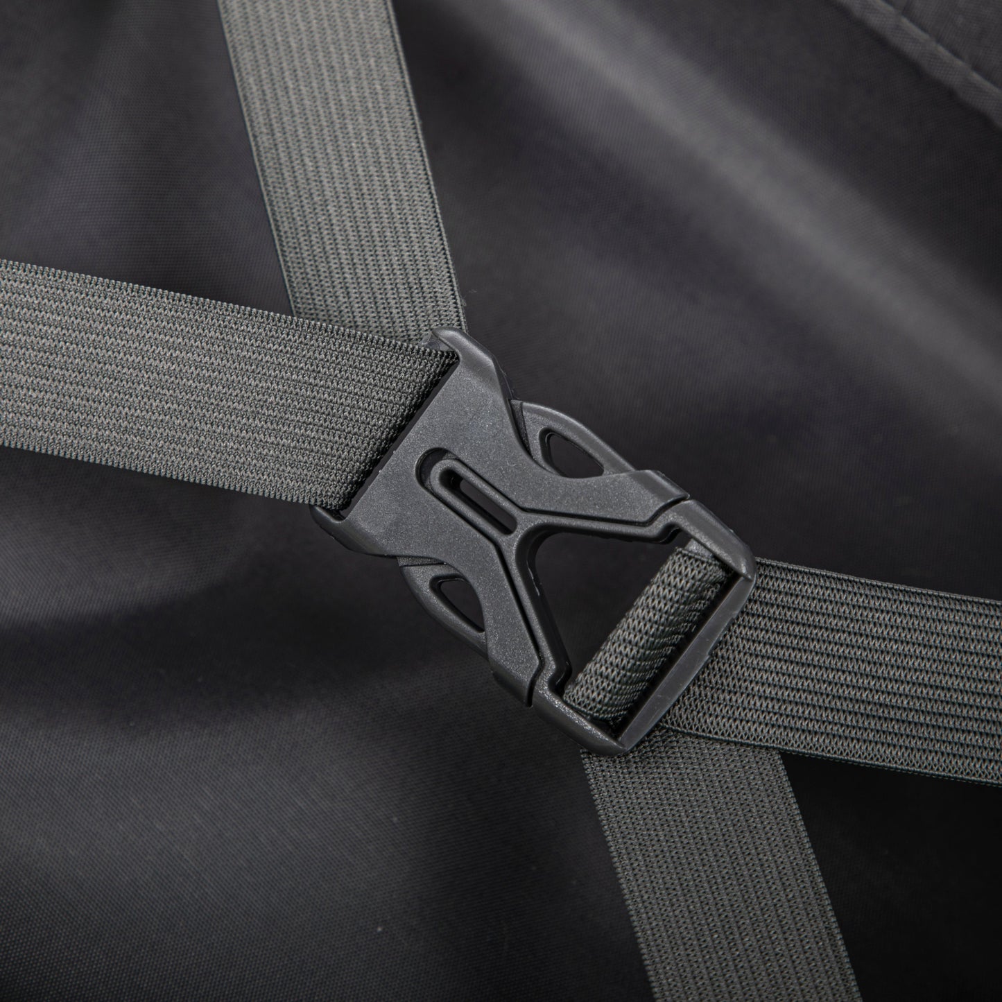 2-piece PC Spinner Wheel Luggage Set strap close-up on black fabric on Tampa Home & Garden Store