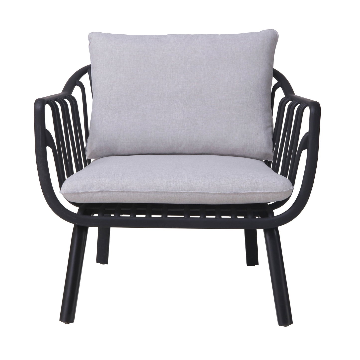 Huron Outdoor Resin Club Chair Set of Two