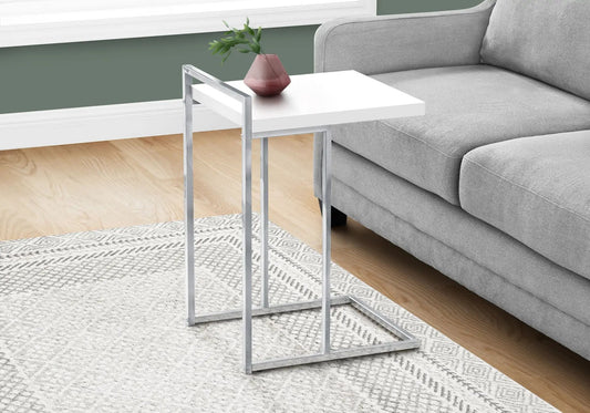 C Shaped Accent Table for Sofas and Beds Modern