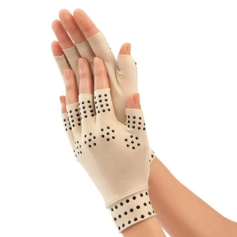 1 Pair Magnetic Therapy Gloves Wrist Support Arthritis Pain Relief Heal Joints Braces Supports Health Sport Care Hand Massager - Tampa Home & Garden Store