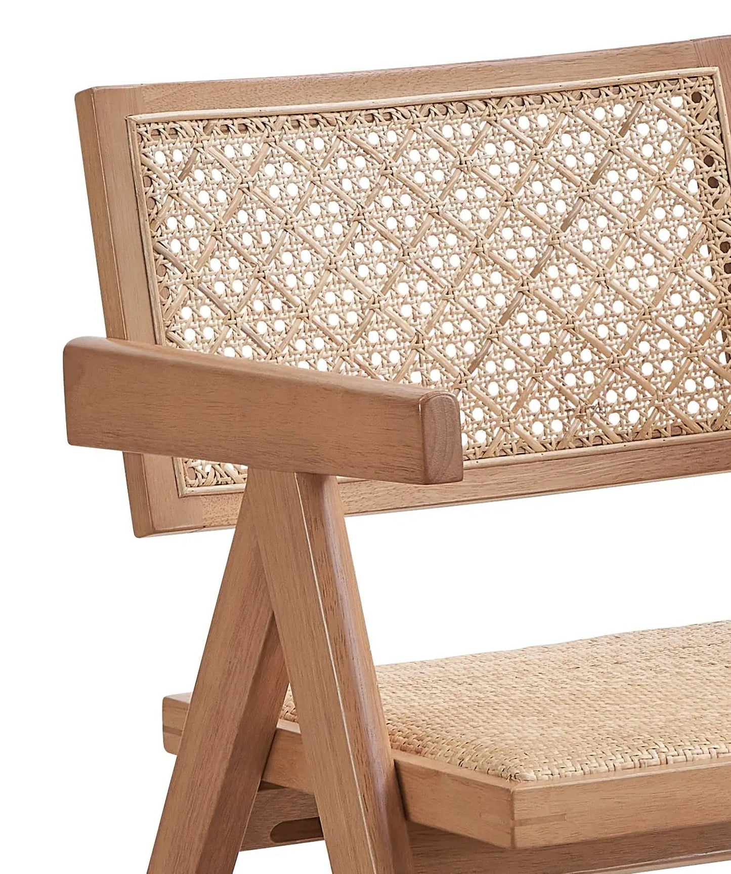 Velentina Rattan Arm Chair Set of Two Natural