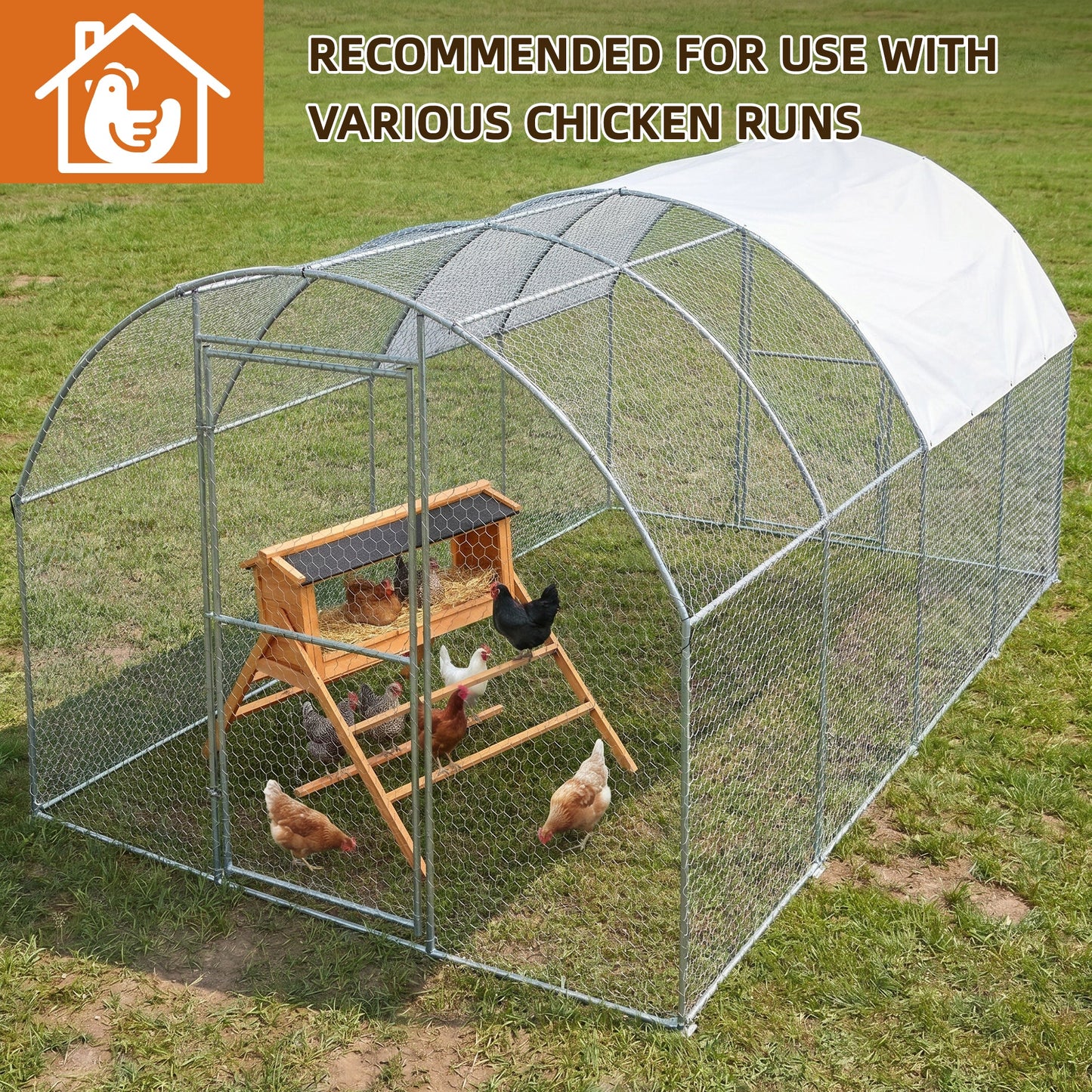 Chicken Nesting Box with Asphalt Roof and Perch