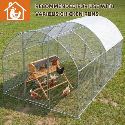 Chicken Nesting Box with Asphalt Roof and Perch