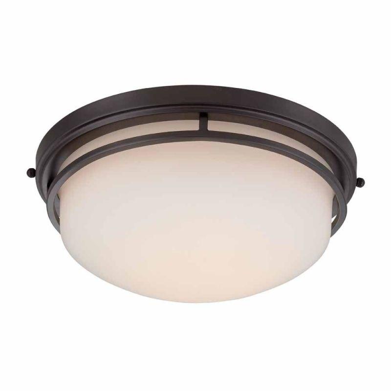 World Imports oil rubbed bronze LED flushmount with frosted glass 13.25 in by Vanessa Jane on Tampa Home & Garden Store
