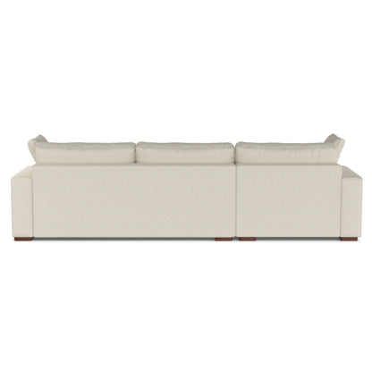 Charlie Upholstered Deep Seater Sectional Sofa beige fabric by HouseOfZazla stationary on Tampa Home & Garden Store
