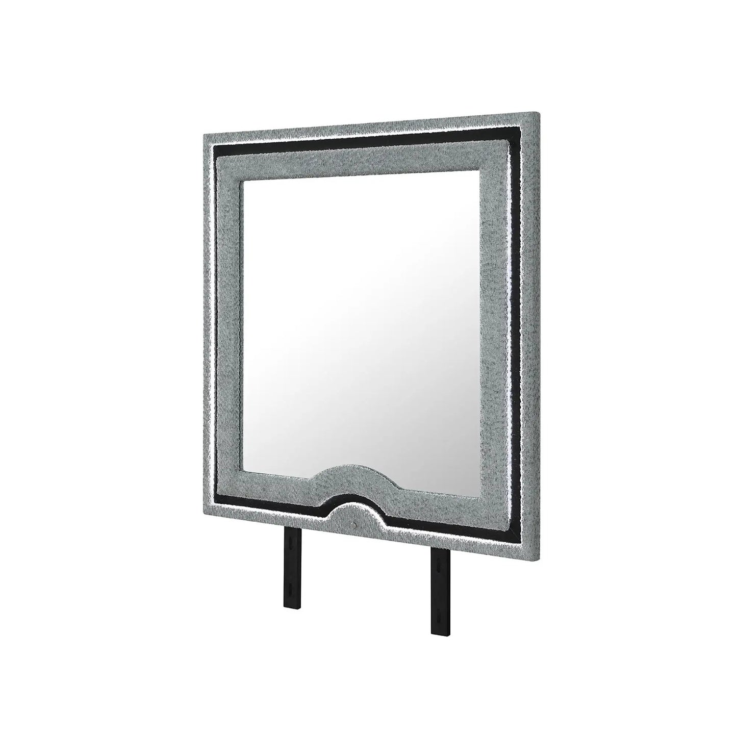 Isaiah Mirror With Upholstered Frame LED Lighting
