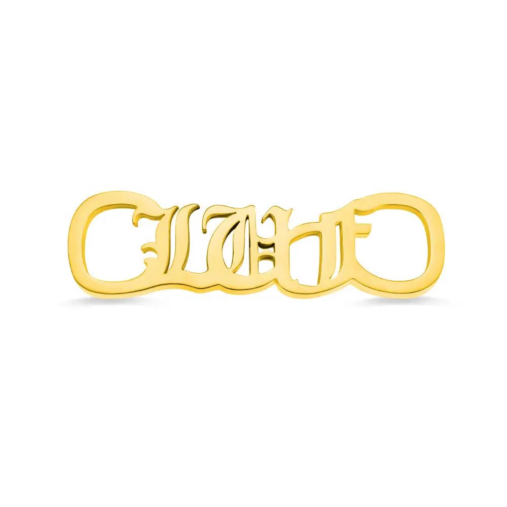 Casual Shoes Stainless Steel Custom Name Buckle