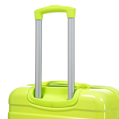 3-piece PC spinner luggage set neon lime green on Tampa Home & Garden Store