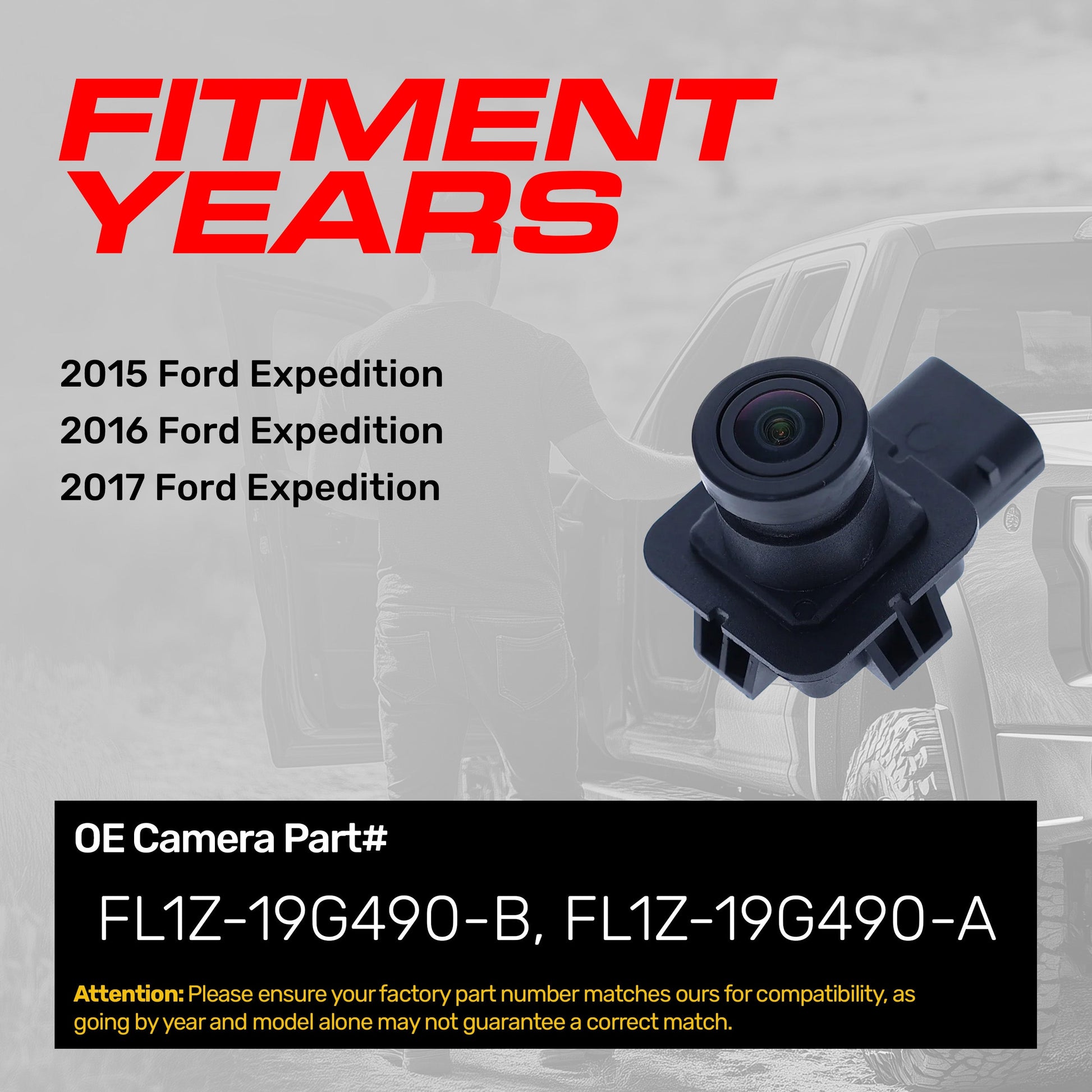 Ford Expedition OEM backup camera by Master Tailgaters FL1Z-19G490-A/B on Tampa Home & Garden Store
