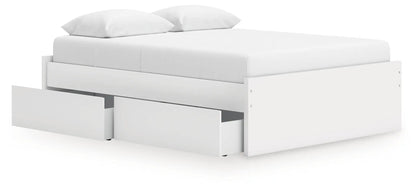 Onita platform bed with underbed storage drawers in white by Unique Piece Furniture on Tampa Home & Garden Store