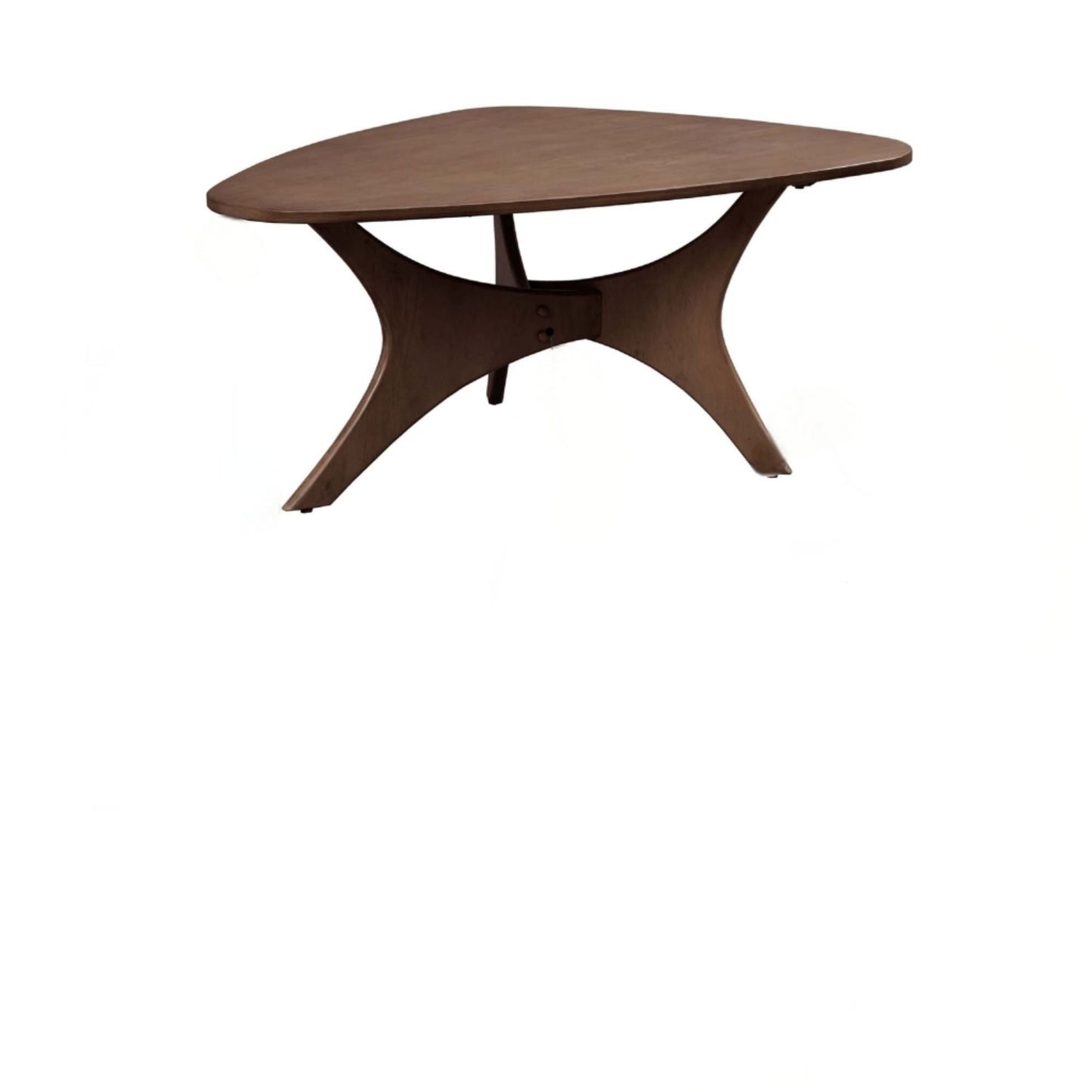 Triangle Table With Unique Design and Elm Finish