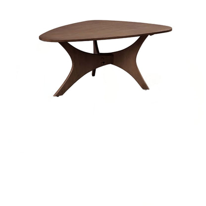 Triangle Table With Unique Design and Elm Finish