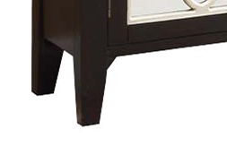 Kacia Console Cabinet, dark finish accent cabinet with tapered legs by HouseOfZazla on Tampa Home & Garden Store