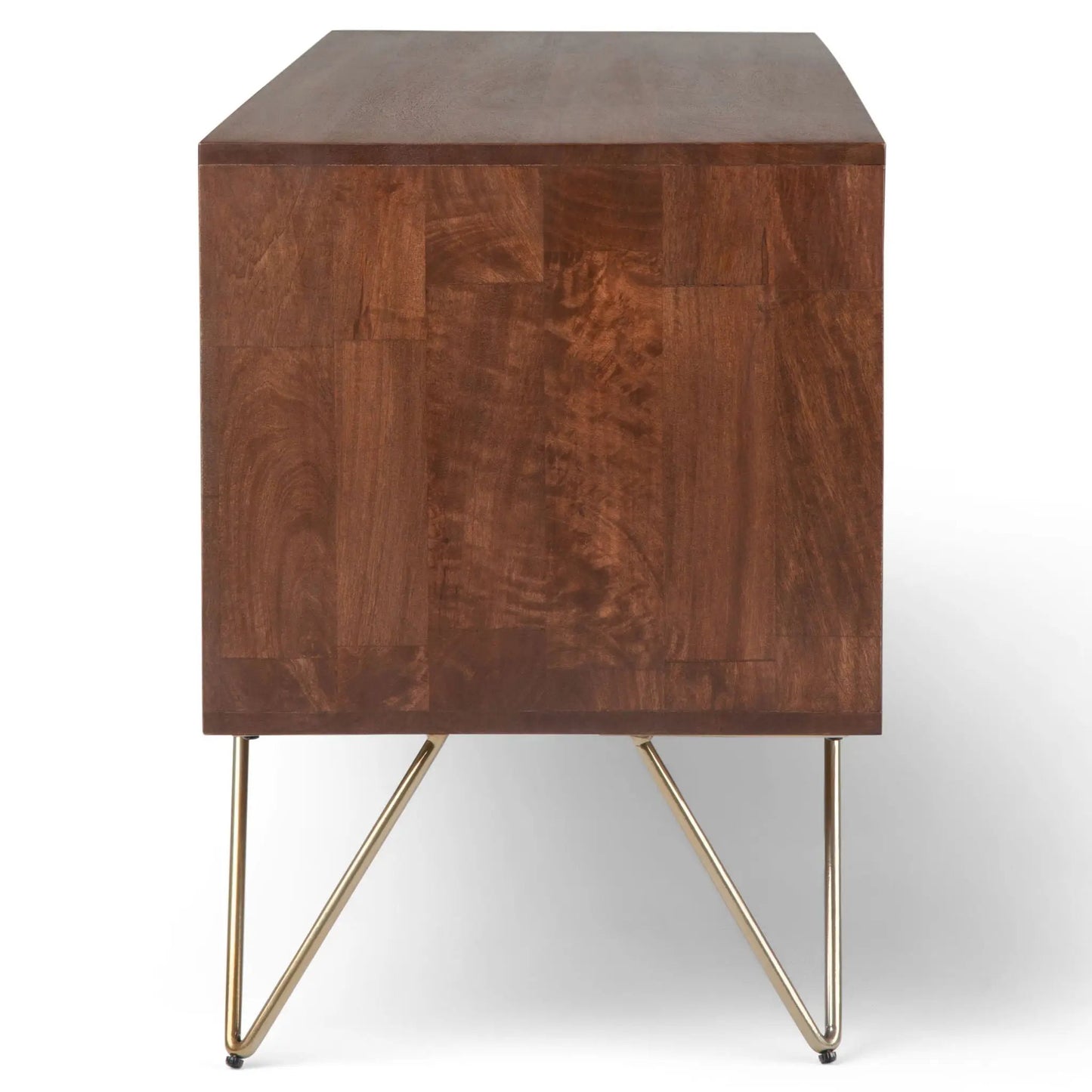 Hunter TV Media Stand In Umber Brown Stain