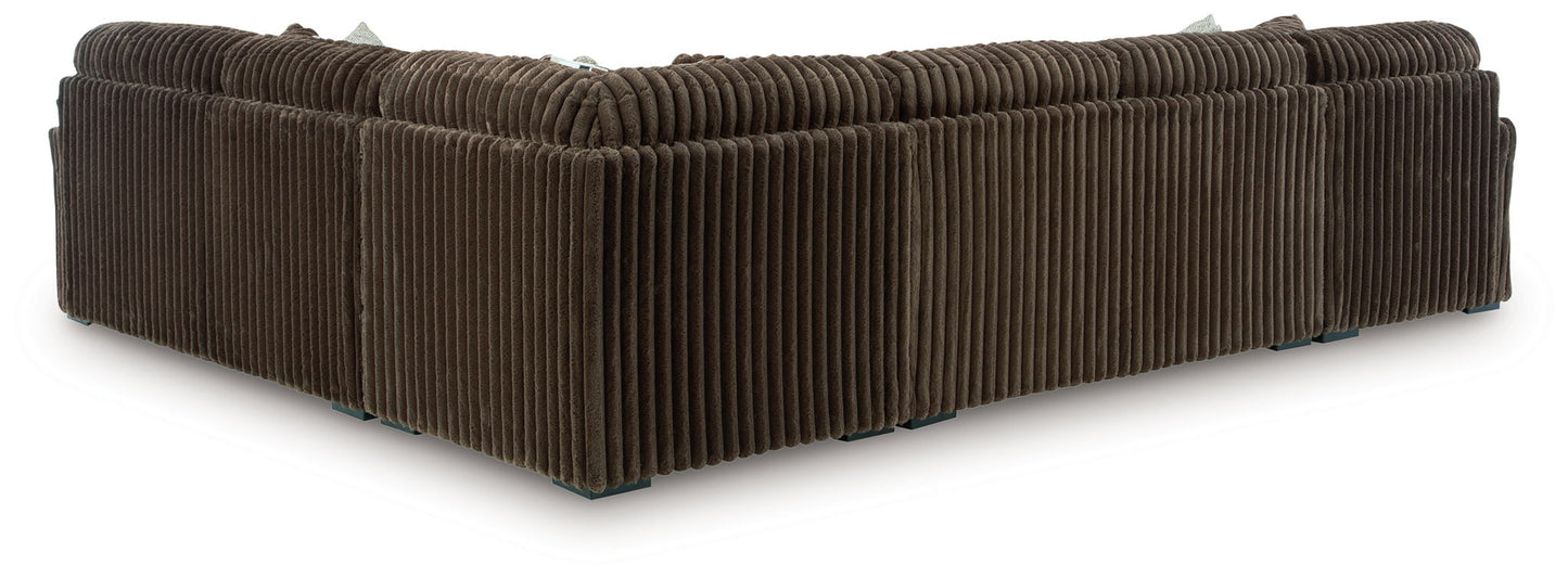 Midnight Madness Sectional and Jumbo Corduroy