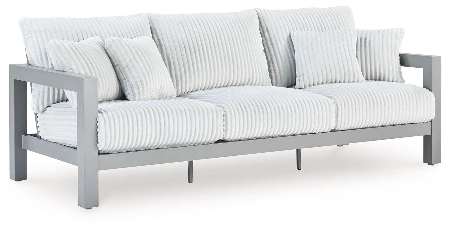 Hurley Park Outdoor Sofa With Cushion Gray