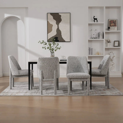 Wide Minimalist Dining Chair for Modern Homes