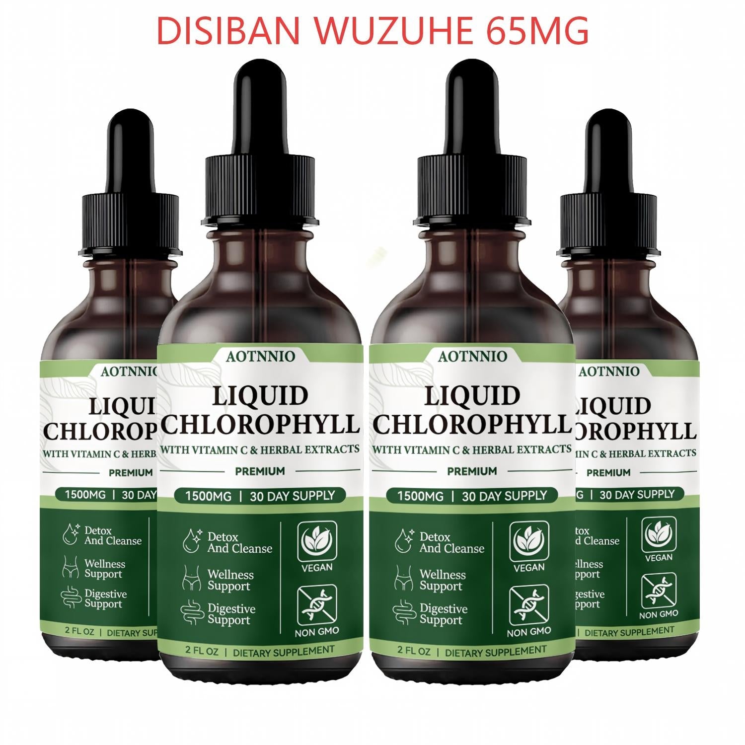 Perfecsy Liquid Chlorophyll drops in green-labeled bottles with droppers, set of 4 on Tampa Home & Garden Store