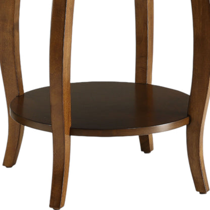 Aberta Storage Accent Table with Solid Wood Legs