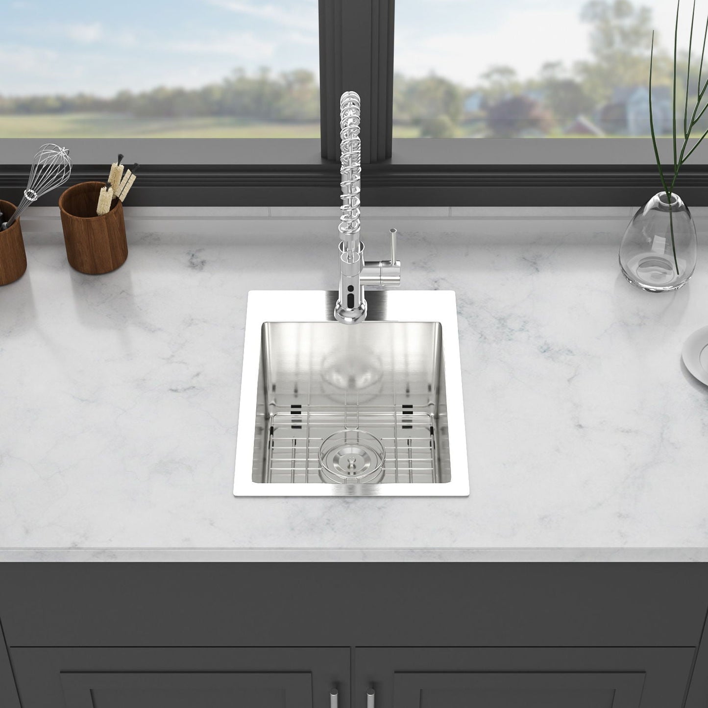 Topmount Brushed Stainless Steel Kitchen Sink
