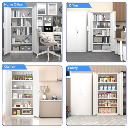 2 Door File Cabinet With Lock and Heavy Shelves