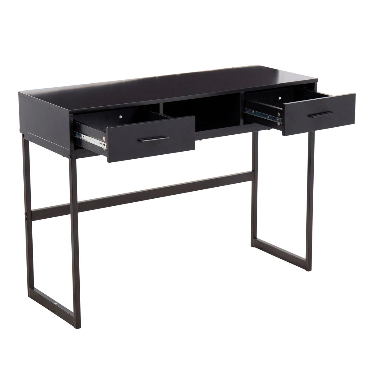 Contemporary black console table with two storage drawers by HouseOfZazla on Tampa Home & Garden Store