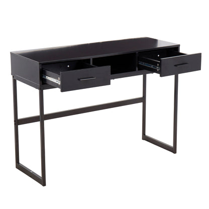 Contemporary black console table with two storage drawers by HouseOfZazla on Tampa Home & Garden Store