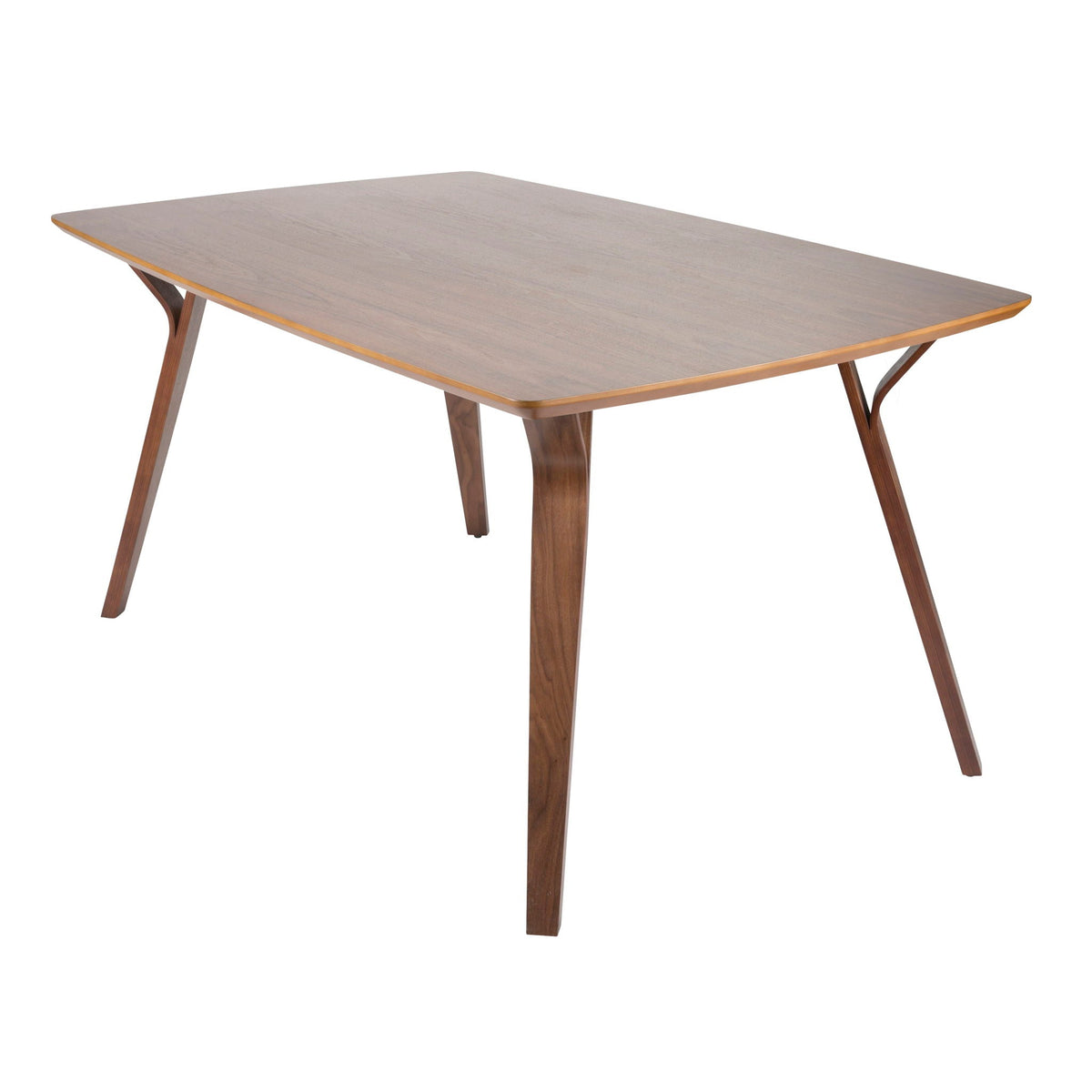 Mid Century Modern Dining Table with Bentwood Legs in dark brown by HouseOfZazla on Tampa Home & Garden Store