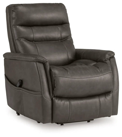 Strawbill Power Lift Recliner in dark brown bonded leather by Unique Piece Furniture on Tampa Home & Garden Store