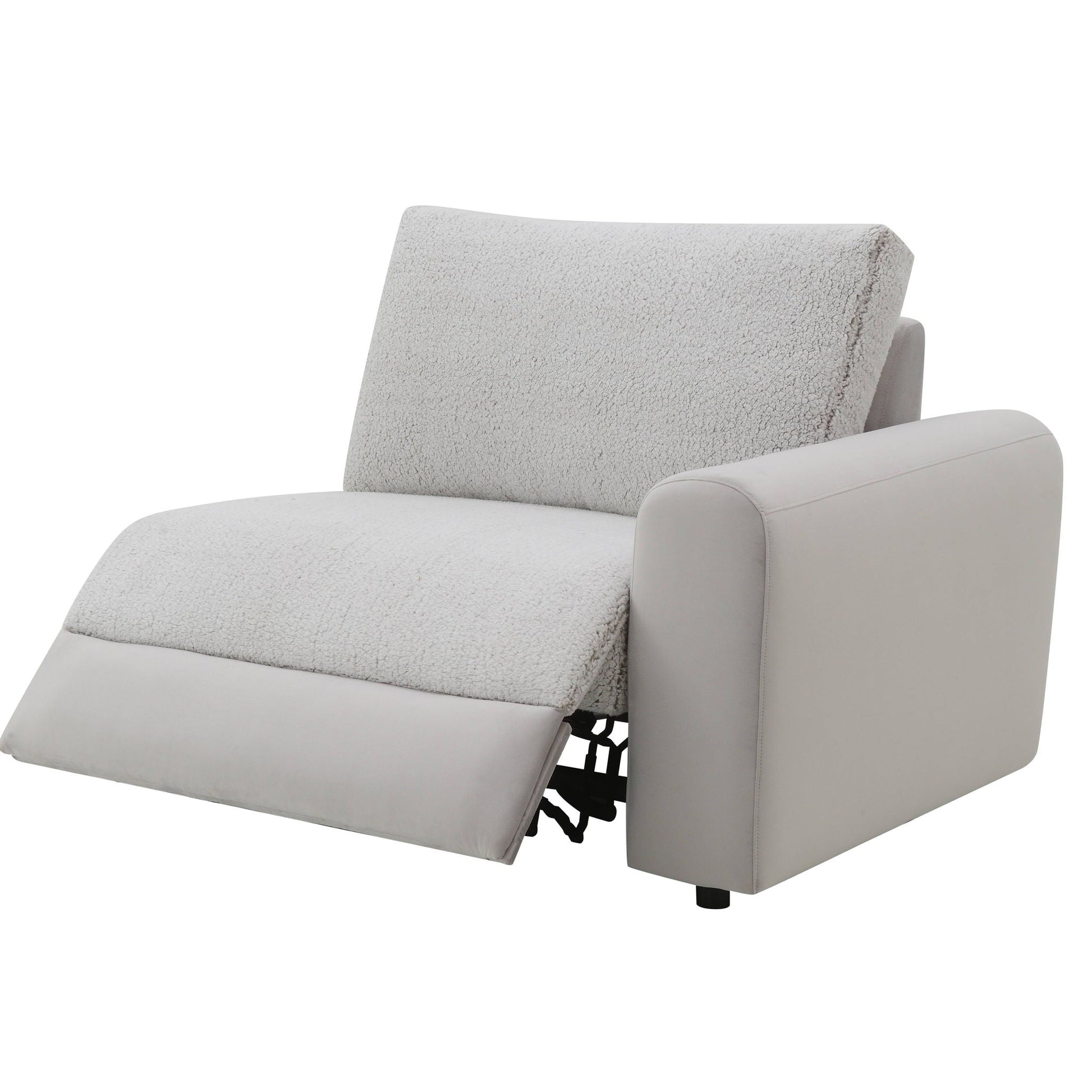 Tarrance modular power recliner sectional gray textured boucle upholstery by HouseOfZazla on Tampa Home & Garden Store