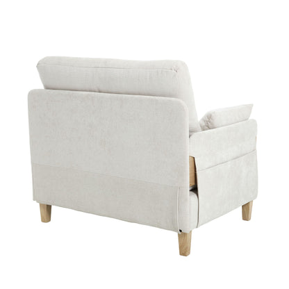 Mid Century Modern 3 Pillow Foldable Sofa Bed