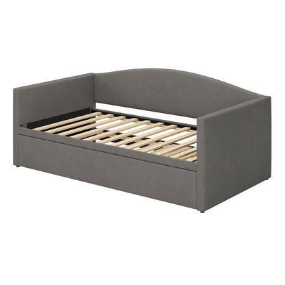 Upholstered Daybed with a Pop Up Trundle Sofa
