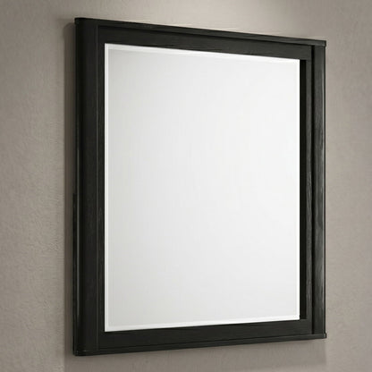 Black bedroom wall mirror with deep frame Opel by HouseOfZazla on Tampa Home & Garden Store